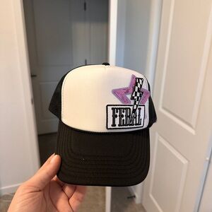 OTTO Black and White Trucker Hat